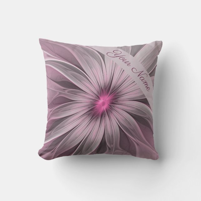 Coussin Fleur de fantaisie Abstraite Fleur de prunier Frac (Recto)