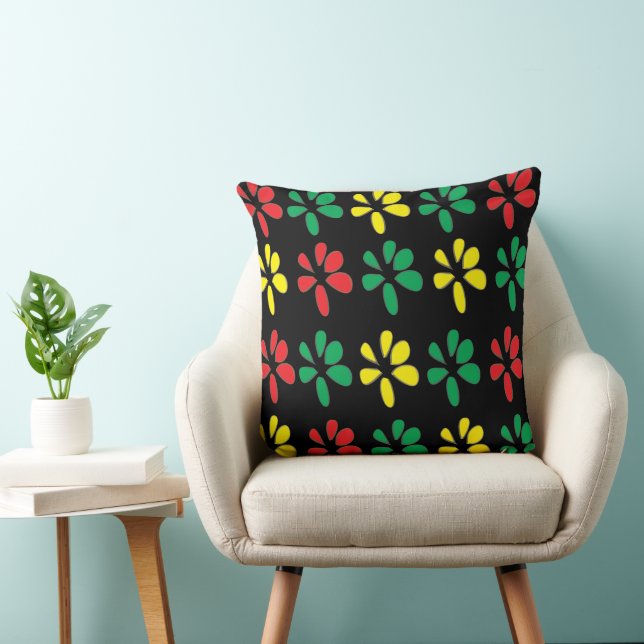 Coussin Fleur de fleur sauvage aquarelle    (Chaise)