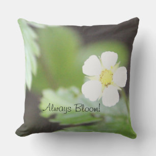 Coussin Fleur de fraise sauvage