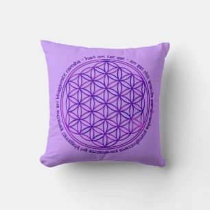 Coussin Fleur de la vie - Moola Mantra - violet