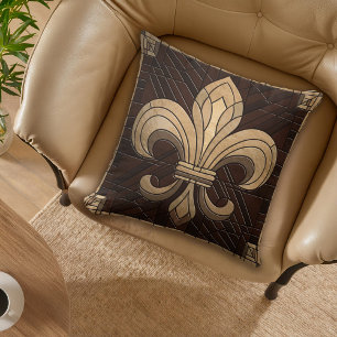 Coussin Fleur-de-lis - Art de la mosaïque de verre