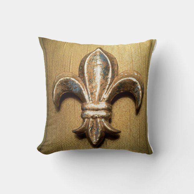 Coussin Fleur-De-lis d'or (Recto)