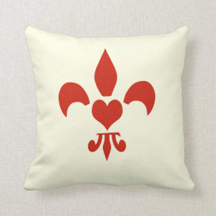 Coussin Fleur de Lis Heart