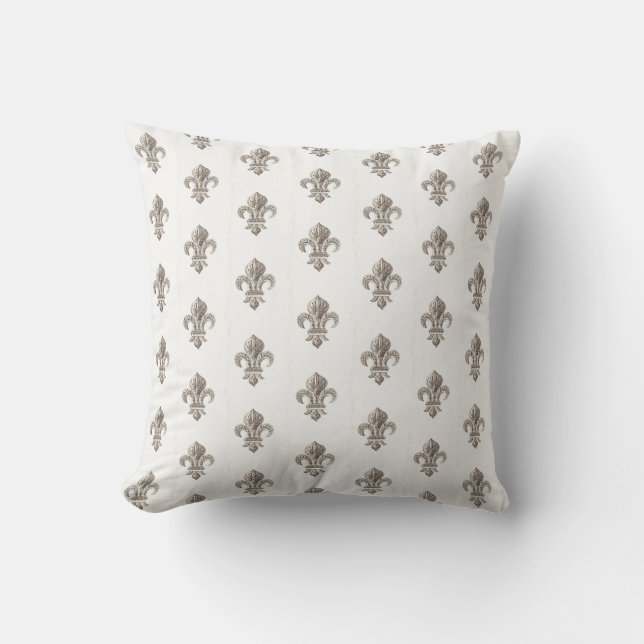 Coussin Fleur de Lis Lis Jeu d'Oreiller (Recto)