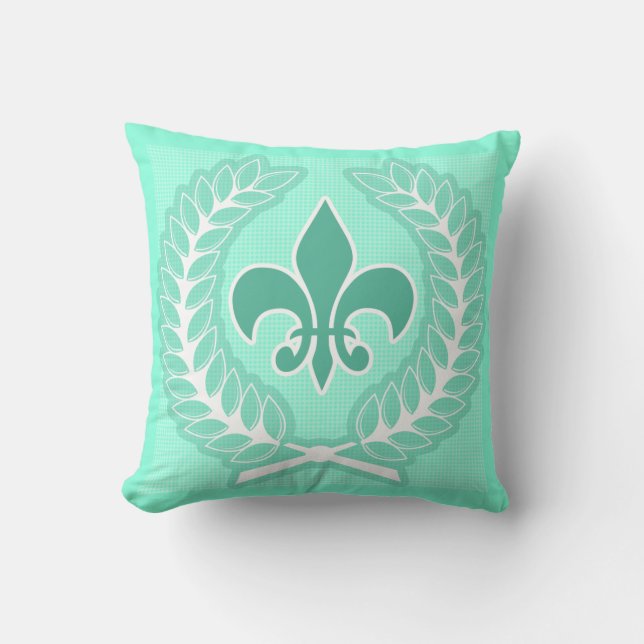 Coussin Fleur De Lis Pillow en bon état (Recto)