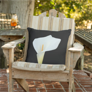 Coussin Fleur de lys calla blanc Photo de jardin de cour a
