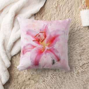 Coussin Fleur de lys Stargazer aquarelle - wb 01