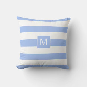Coussin Fleur de maïs personnalisée Bleu Blancs Extérieur