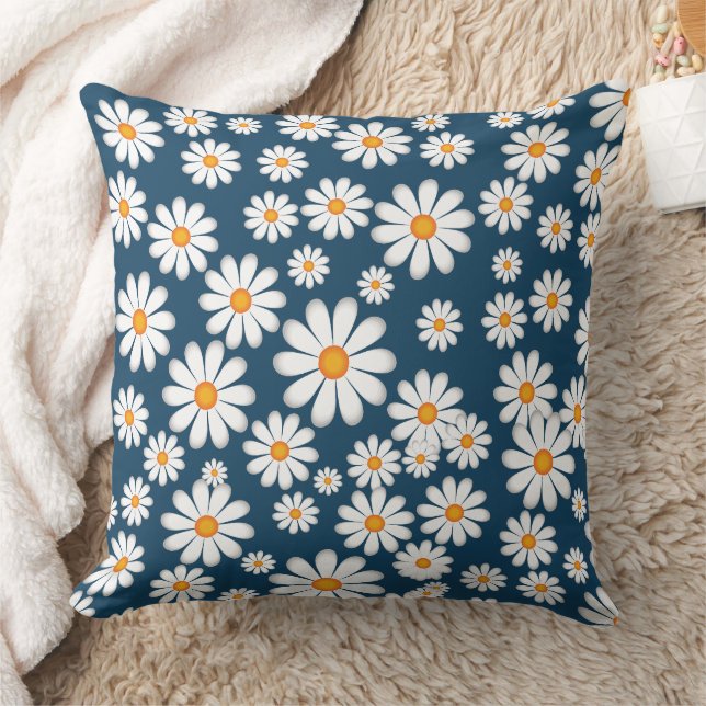 Coussin Fleur de marguerite botanique chic (Couverture)