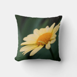 Coussin Fleur de marguerite jaune gros