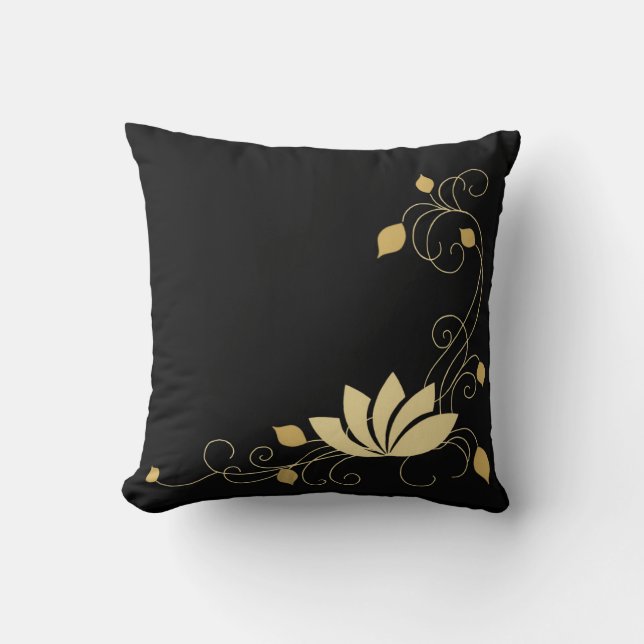 Coussin Fleur de minuit (Recto)