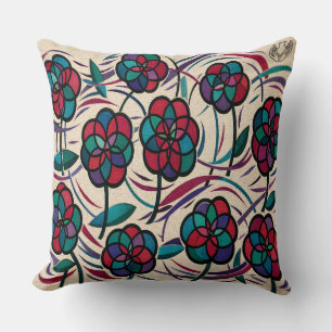 Coussin Fleur de Mosaïque