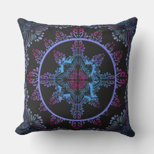 Coussin Fleur de nuit Mandala