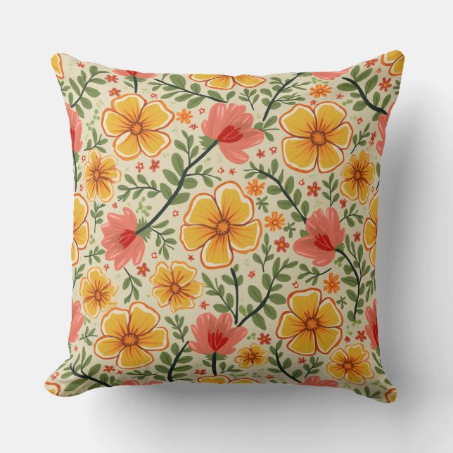 Coussin Fleur de printemps (Recto)