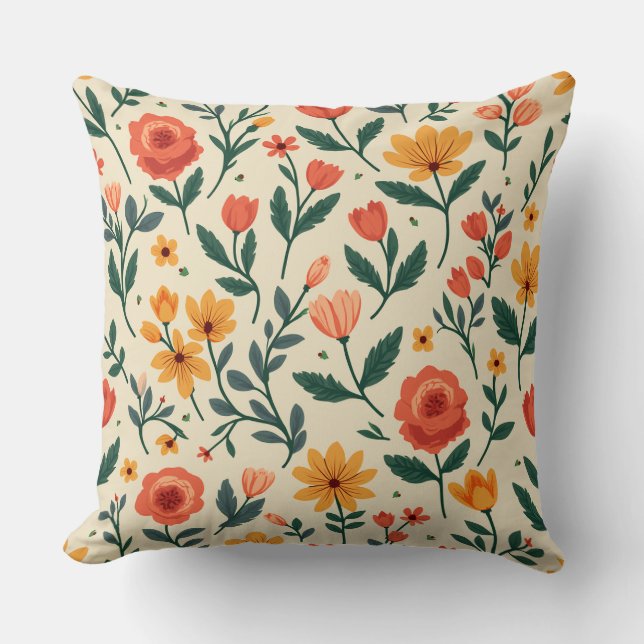 Coussin Fleur de printemps (Recto)