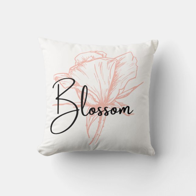 Coussin Fleur de printemps florale floraison printanière e (Recto)