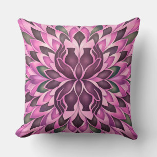 Coussin Fleur de prisme rose