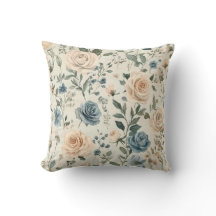 Fleur de rose bleue vintage et blush