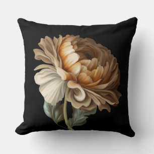 Coussin Fleur de style de peinture classique de l'ancien m