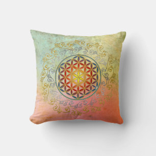Coussin Fleur de vie / Blume des Lebens - Ornement IV BG