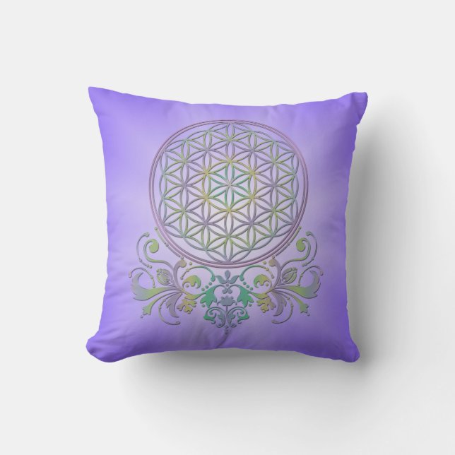 Coussin Fleur de vie / Blume des Lebens - Ornements II (Recto)