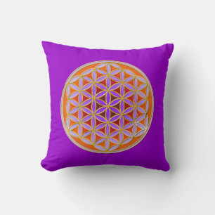 Coussin Fleur de Vie - Style Bouton 04