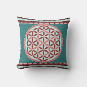 Coussin "Fleur de Vie Vintage" 