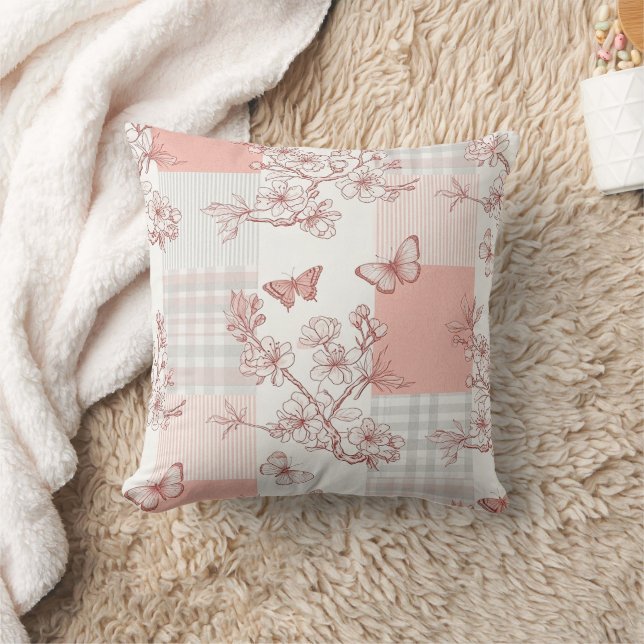 Coussin Fleur d'Élégant Papillon (9) (Couverture)