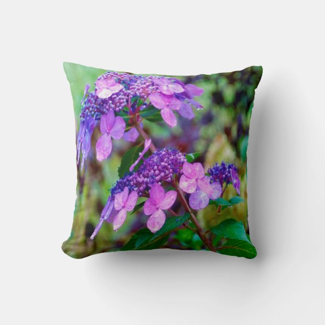 Coussin Fleur d'hortensia Purple Twist and Shout (Recto)