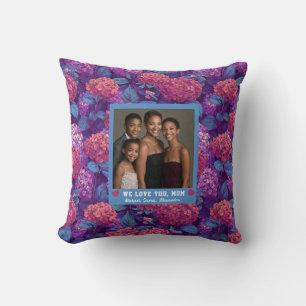Coussin Fleur d'Hydrangea Big Mama Maman Style Vivant Rétr