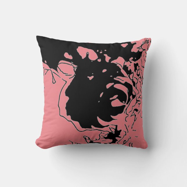 Coussin Fleur Doodle (Recto)