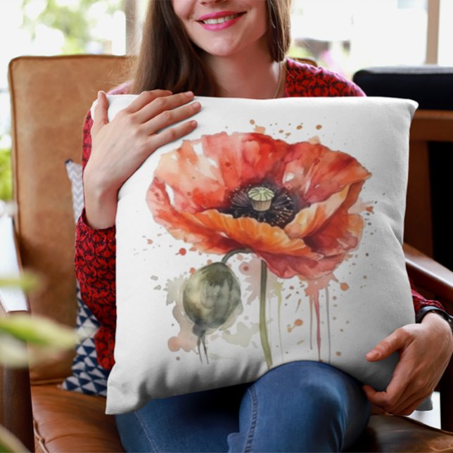 Coussin Fleur Écarlate (Créateur téléchargé)