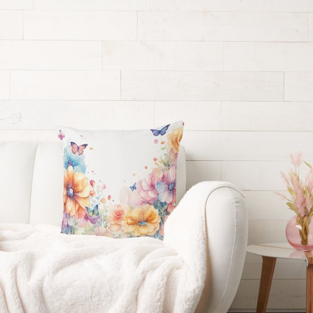 Coussin Fleur élégant_ Beauté pour votre maison (Canapé)