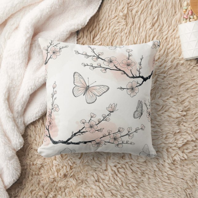 Coussin Fleur Élégante de Papillon (10) (Couverture)