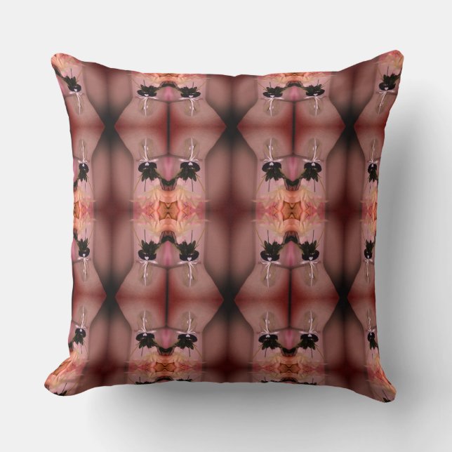 Coussin Fleur enflammée Abstraite deux (Recto)