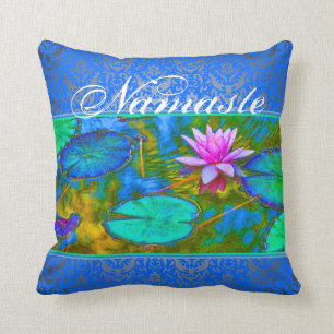 Coussin Fleur et damassé de Lotus de yoga de Namaste