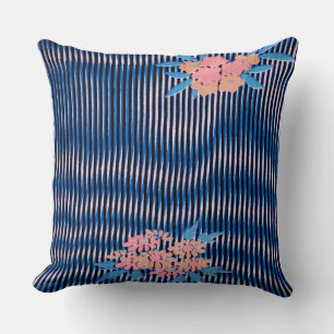 Coussin Fleur et motifs, Design japonais