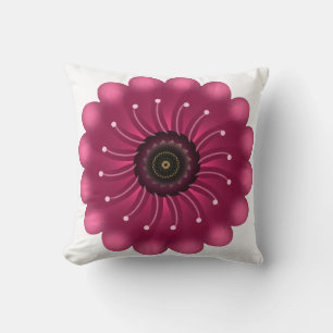 Coussin Fleur Fantastique Rose Luminescente   Fleur Floral