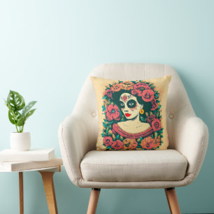 Coussin Fleur femme
