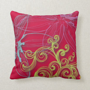 Coussin Fleur fine Cool mignonne Girls Retro Floral