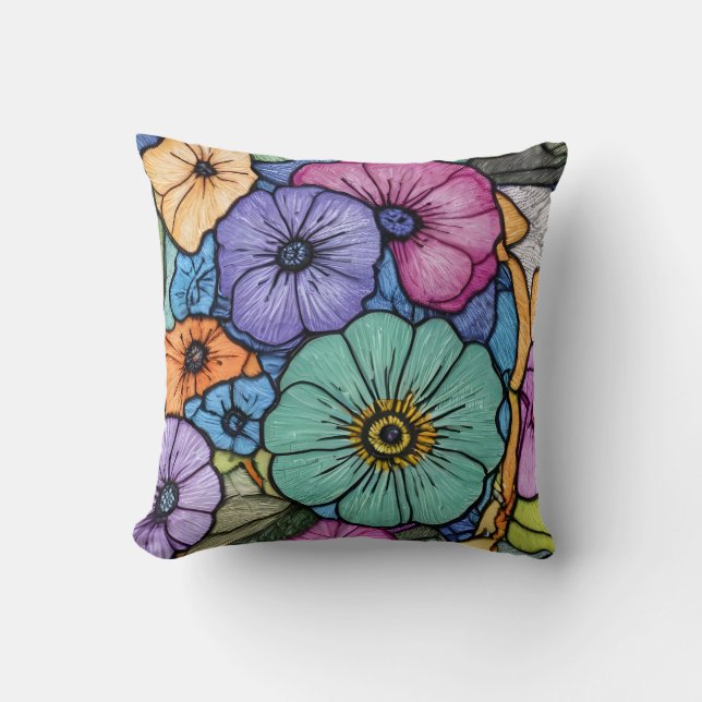 Coussin Fleur Florale (Recto)
