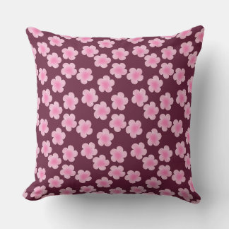 Coussin Fleur Frangipani rose Motif sans couture