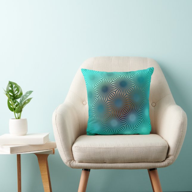 Coussin Fleur géométrique radieuse  (Chaise)