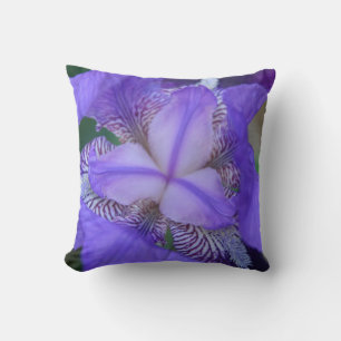 Coussin Fleur Iris bleu violet