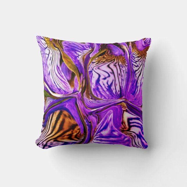 Coussin Fleur Iris Violet / 1974 / (Recto)