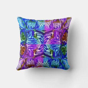 Coussin Fleur Iris Violet / Greenleaf / 1974 / xFour /