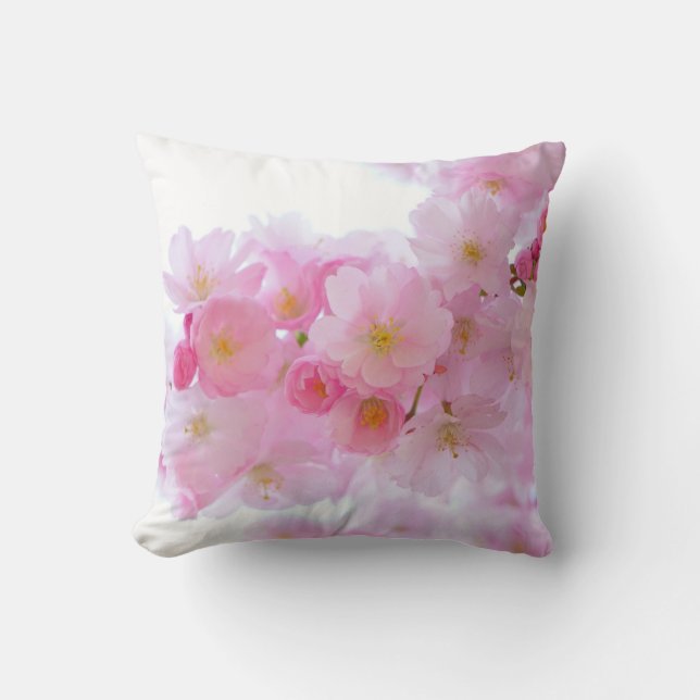 Coussin Fleur japonaise de cerisier (Recto)