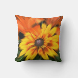 Coussin Fleur jaune mystique