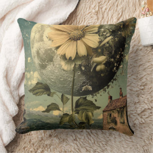Coussin Fleur Lune et charme Vintage