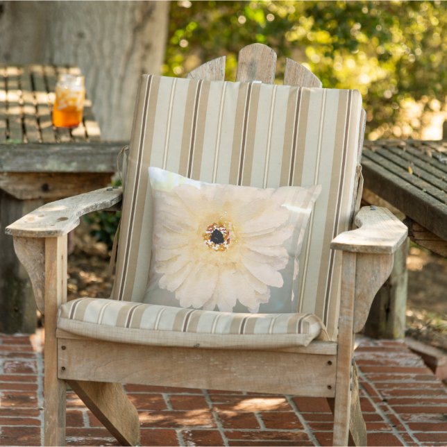 Coussin Fleur mère blanche (Chaise)